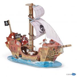 Papo 3D пиратски кораб от картон 60256
