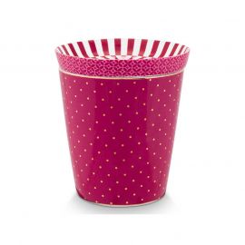 Pip Studio чаша с чиния Royal Dots тъмно розово 51.002.424