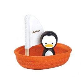 PlanToys играчка платноходка с пингвинче 5711