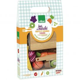 Vilac играчка комплект зеленчуци и плодове за рязане 8106
