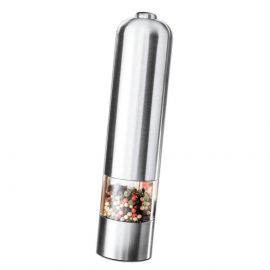Електрическа мелничка за сол и пипер ZEPHYR ZP 1227 B, LED светлина, Сребрист