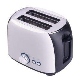 Тостер за хляб ZEPHYR ZP 1440 X, 800W, 2 филийки, 7 степени, Таймер, Размразяване, Тавичка за трохи, Бял/Черен