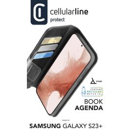 Cellular line Book Agenda калъф за Samsung Galaxy S23+, Черен 10291