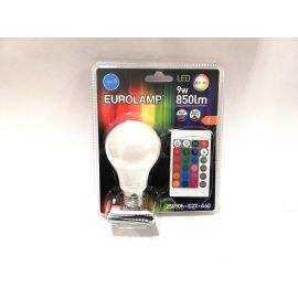 EUROLAMP SA EUROLAMP RGB LED крушка с дистанционно А60 10W E27 10340