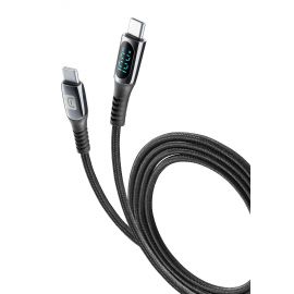 Cellular line Кабел USB-C към USB-C с дисплей 5A-100W 2м 10447