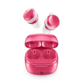Cellular line Bluetooth слушалки Music Sound Flow TWS в розов цвят, употреба до 25 часа с едно зареждане 12022