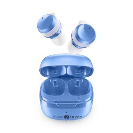 Cellular line Bluetooth слушалки Music Sound Flow TWS в син цвят, употреба до 25 часа с едно зареждане 12028