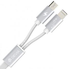 Devia Magnet кабел 2 в 1 - Lightning и microUSB, 1,20м 4043