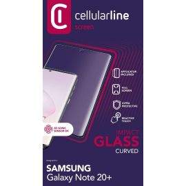 Cellular line Закалено 3D стъкло за Samsung Galaxy Note 20 Ultra, Черно 6867