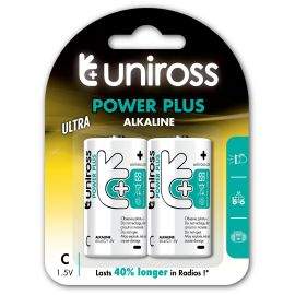 Uniross Алкални Батерии Uniross C Power Plus блистер 2бр. 8284
