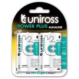Uniross Алкални Батерии Uniross D Power Plus блистер 2бр. 8285