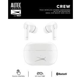 Altec Lansing Altec Lansing Bluetooth слушалки TWS Crew, Бели 8779
