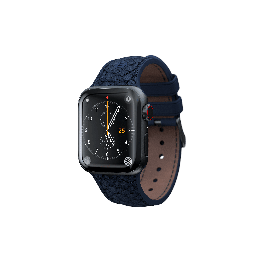 Njord Каишка от кожа на сьомга Njord за Apple Watch 40/41 mm петролена 9464