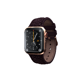 Njord Каишка от кожа на сьомга Njord за Apple Watch 44/45 mm патладжан 9470