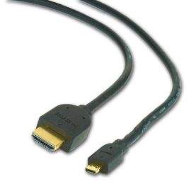 Кабел GEMBIRD HDMI male to micro D-male black cable with gold-plated connectors, 3 m