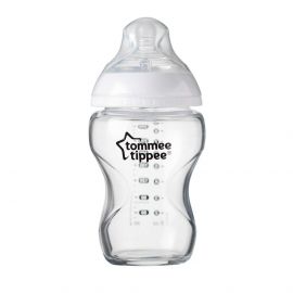 Tommee Tippee Стъклено шише за хранене Easi-Vent 0м+, 250 мл