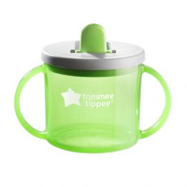 Tommee Tippee Чаша с дръжки Tommee Tippee First Cup 4м+, зелена