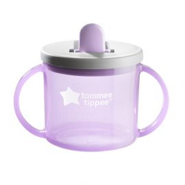 Tommee Tippee Чаша с дръжки Tommee Tippee First Cup 4м+, лила