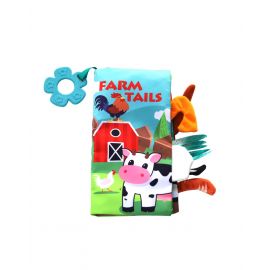 Kikkaboo Образователна текстилна книжка с чесалка Farm tails 31201010269