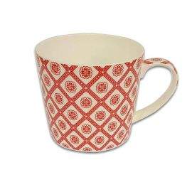 Чаша за чай и мляко Jameson + Taylor Red Pattern 450ml, Jumbo