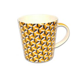 Чаша за чай и мляко Jameson + Taylor Rhombuses Orange 300ml