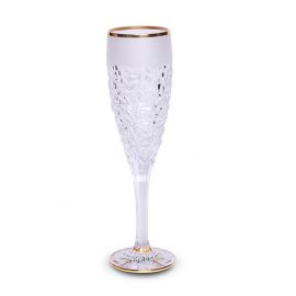 Чаша за шампанско Bohemia 1845 Nicolette Gold Matt 180ml, 6 броя