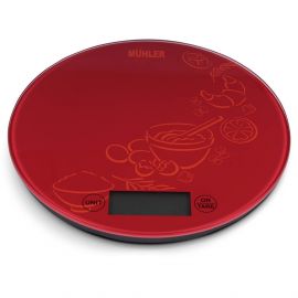 Везна кухненска Muhler KSC-2026R red