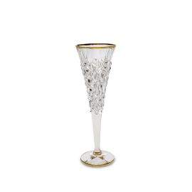 Чаша за шампанско Bohemia 1845 Glacier Gold 200ml, 6 броя