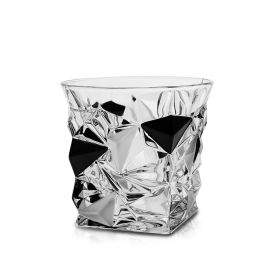Чаша за уиски Bohemia 1845 Glacier Matt Fond and Black Lister 350ml, 6 броя