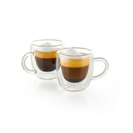 Чаша за еспресо с дръжка Luigi Ferrero Coffeina FR-8014 90ml, 2 броя