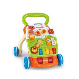 Moni Toys Играчка за прохождане Baby Piano Walker 999С зелен