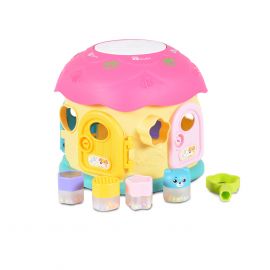 Moni Toys Сортер Fantastic Mushroom House розов QX-91171E