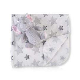 Cangaroo Бебешко одеяло 90/75 cm с играчка Little Elephant