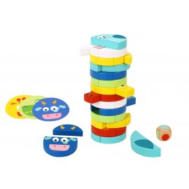 Tooky Toy Дървена игра за баланс Animals TH293 - 61 части