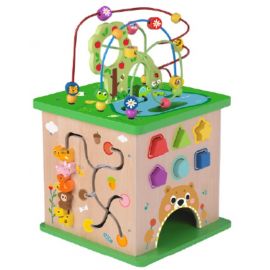 Tooky Toy Дървен куб център - Гора TK533