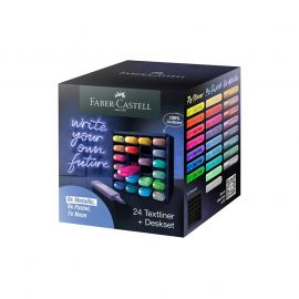Faber-Castell Текст маркер 24 цвята, микс, в куб
