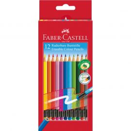 Faber-Castell Цветни моливи, изтриваеми, 12 цвята