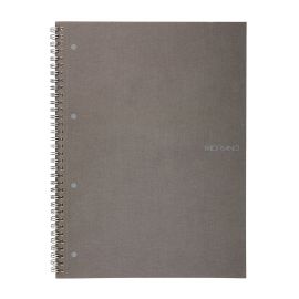 Fabriano Тетрадка, A4, широки редове, офсетова хартия, метална спирала, мека корица, 70 листа, сива 1570160357