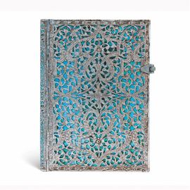 Paperblanks Тефтер Maya Blue, Midi, широки редове, твърда корица, 120 листа