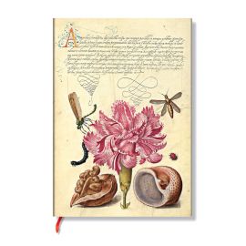 Paperblanks Тефтер Pink Carnation, Midi, широки редове, мека корица, 88 листа 1570180985