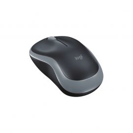 Logitech Мишка M185, безжична, оптична, 3 бутона, USB, сива