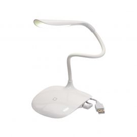 TOPiCO Настолна лампа Swan, LED, USB, бяла