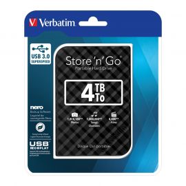 Verbatim Външен HDD твърд диск, USB 3.0, 4 TB