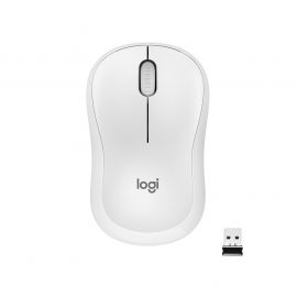 Logitech Мишка M220, безжична, оптична, USB, 1000 dpi, бяла