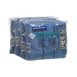 WypAll Микрофибърна кърпа 8395, 40 х 40 cm, синя, 6 броя