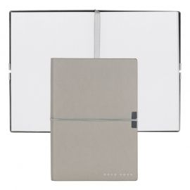 Hugo Boss Тефтер Elegance Storyline, бели листове, A6, сив