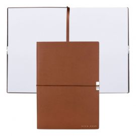 Hugo Boss Тефтер Elegance Storyline, бели листове, A5, цвят мед