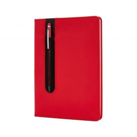 XD Комплект тефтер и химикалка, А5, червени