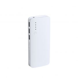 Kaprin Мобилна батерия, с 3 USB порта, 10 000 mAh, бяла