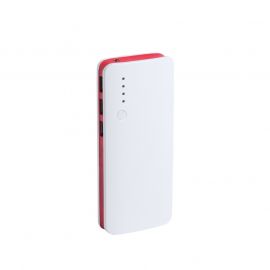 Kaprin Мобилна батерия, с 3 USB порта, 10 000 mAh, бяло и червено